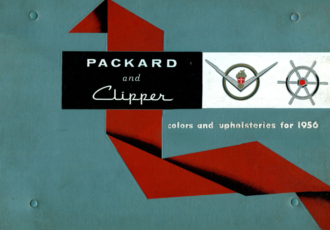 56 Packard Dealer Album with Color Upholstery & Trim samples